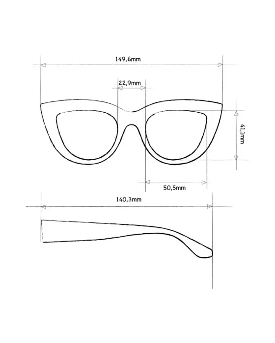Gafas de Sol Okkia Claudia Pink Havana | Estilo Cat Eye Soft Touch UV 400 | Maldita