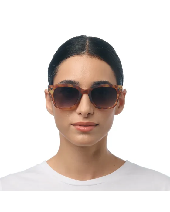 Gafas de Sol Okkia Giovanni Sahara Havana | Lentes Verdes Soft Touch UV 400 | Maldita