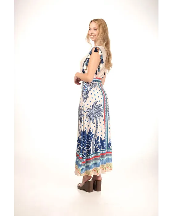 Camiseta Malalá Sapo | Estilo Boho con Borlas y Bordados | Maldita