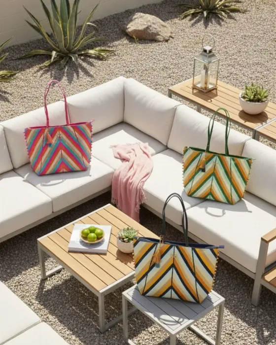 Bolso Tote Bolitas Noco Beach | Shopper Punto Elástico | Maldita