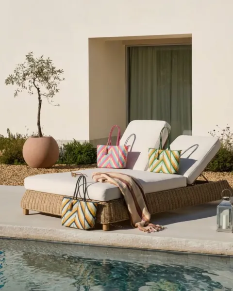 Bolso Tote Bolitas Noco Beach | Shopper Punto Elástico | Maldita