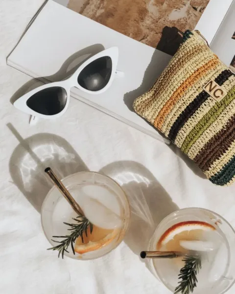 Neceser Handmade Noco Beach | Cartera de Mano Rafia Natural | Maldita