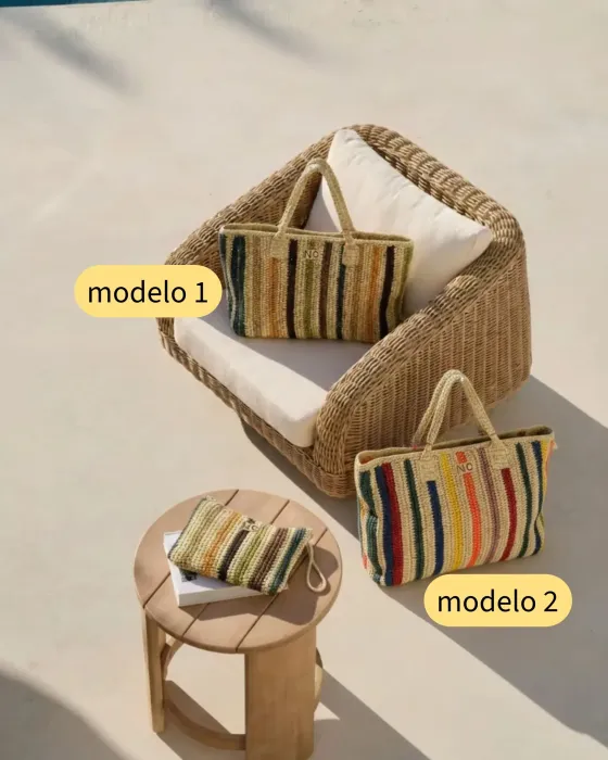 Shopper Rafia Handmade Noco Beach | Bolso Trenzado a Mano | Maldita