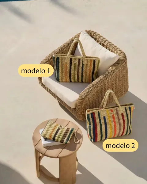 Shopper Rafia Handmade Noco Beach | Bolso Trenzado a Mano | Maldita