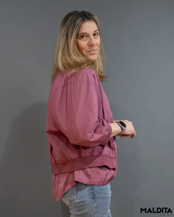 Casaco Bomber Minimal Beringela Básico | Maldita