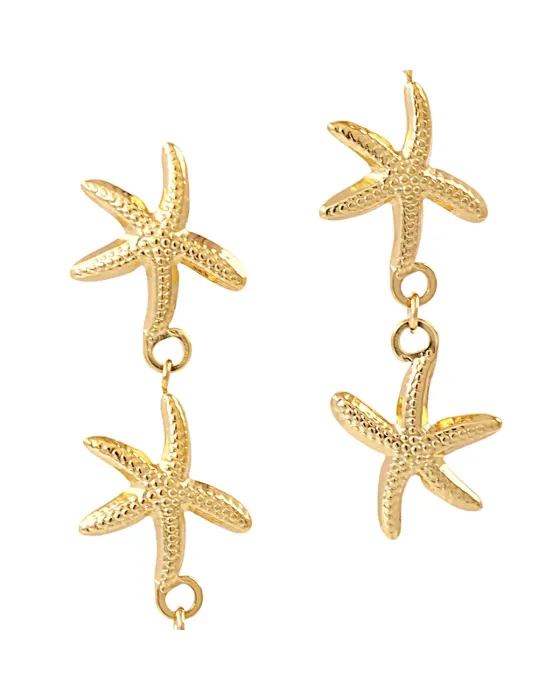 Pendientes Largos de Estrellas de Mar Coast Baltic Anartxy | Maldita