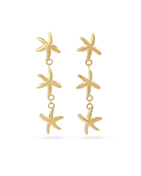 Pendientes Largos de Estrellas de Mar Coast Baltic Anartxy | Maldita