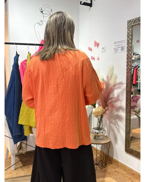 Kimono Abierto de Algodón Texturizado Kyoto Talla Única | Maldita
