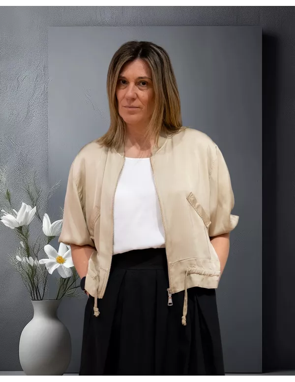 Bomber bolsillos Champagne 2