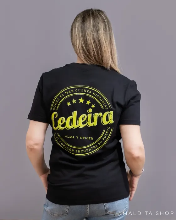 Camiseta Sello de Cedeira Coordenadas Alma y Origen | Maldita