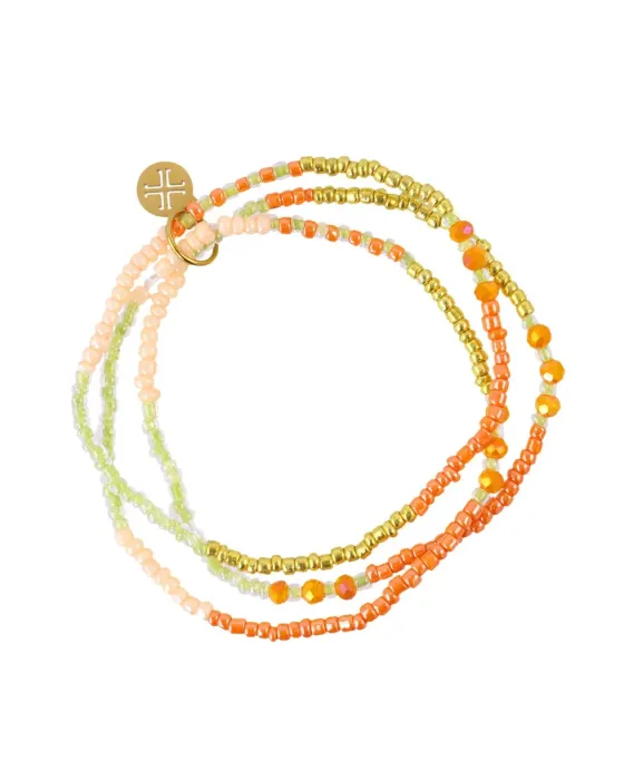 Pulsera Elástica Cristal Multicolor y Acero Spirit Orelia Lumi Anartxy