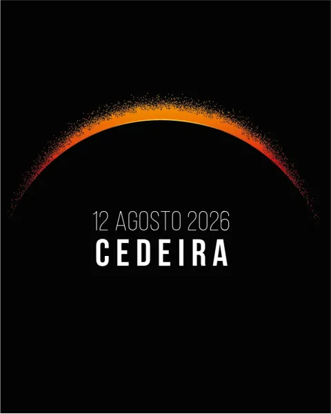 Camiseta Eclipse Cedeira 2026 Negra Unisex | Alma y Origen