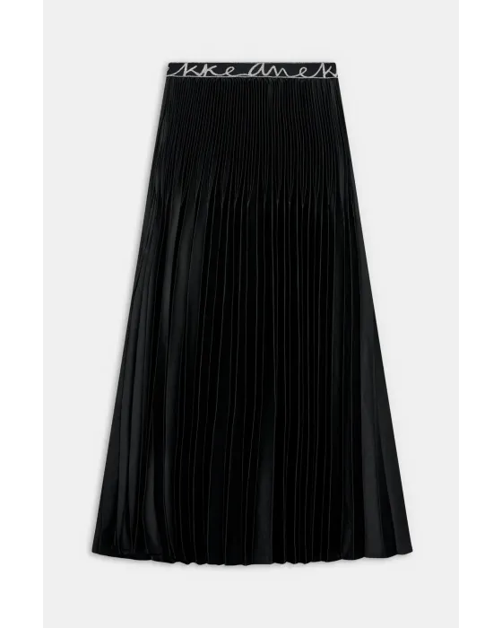 Falda Plisada Anekke Blossom Negra Midi | Ropa Anekke