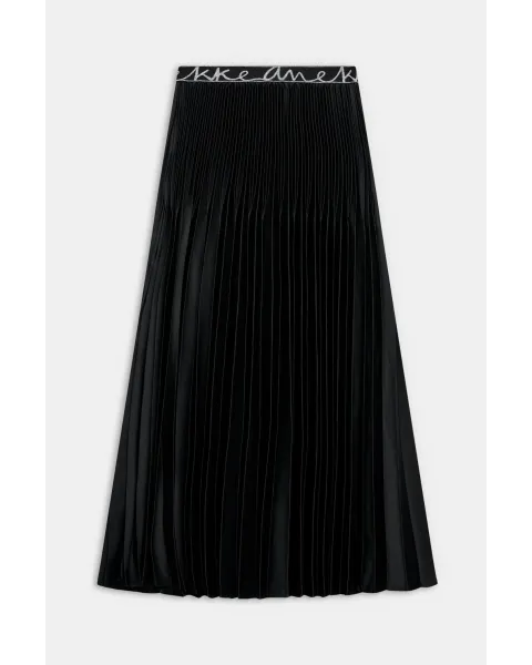 Falda Plisada Anekke Blossom Negra Midi | Ropa Anekke
