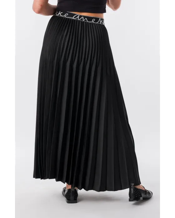 Falda Plisada Anekke Blossom Negra Midi | Ropa Anekke