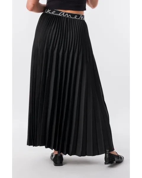 Falda Plisada Anekke Blossom Negra Midi | Ropa Anekke