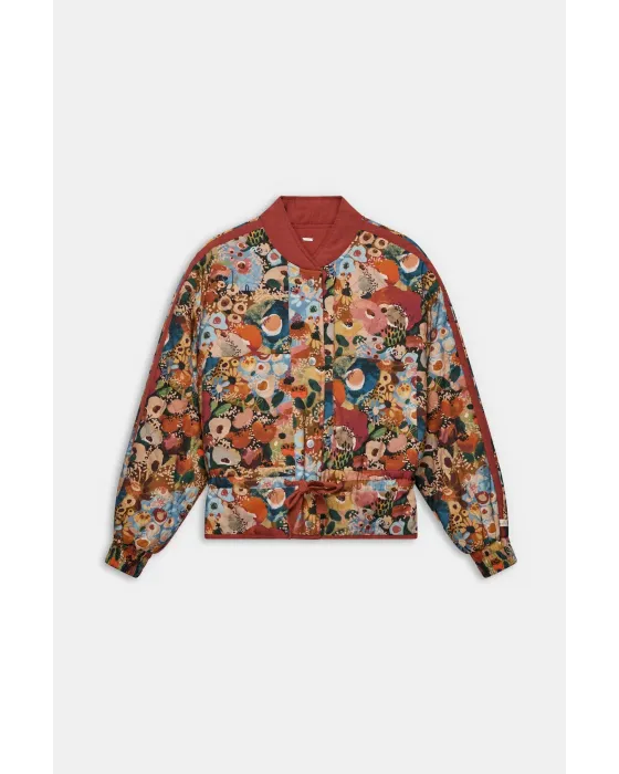 Casaco Bomber Anekke Reversível Blossom Terracota | Maldita Shop