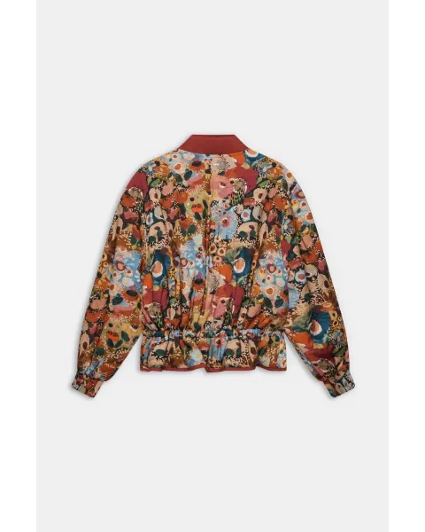 Chaqueta Bomber Anekke Reversible Blossom Teja | Maldita Shop