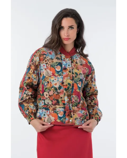 Chaqueta Bomber Anekke Reversible Blossom Teja | Maldita Shop