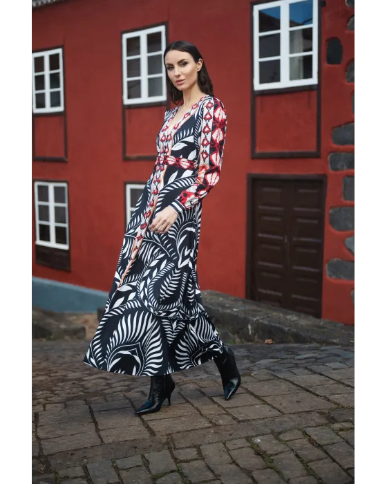 Vestido Malalá Puerto España - Vestido largo estampado