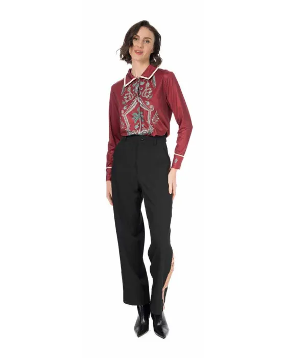 Blusa Malalá Canberra granate