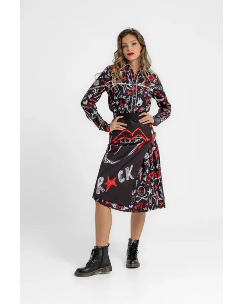 Camisa Lolina Cowboy Bolsillos - ROCK AND ROLL | Camisa cowboy
