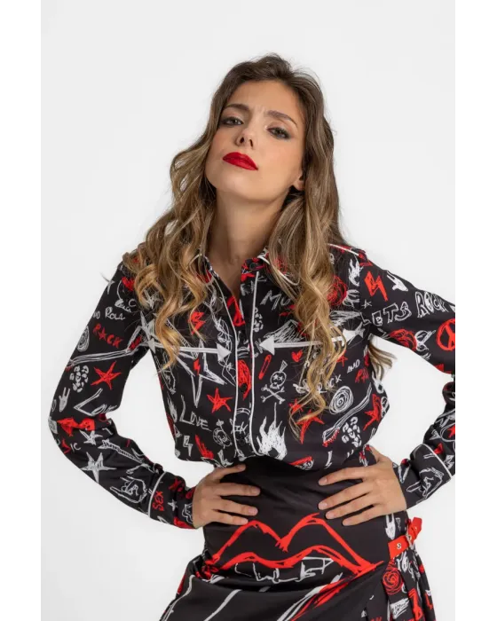 Camisa Lolina Cowboy Bolsillos - ROCK AND ROLL | Camisa cowboy