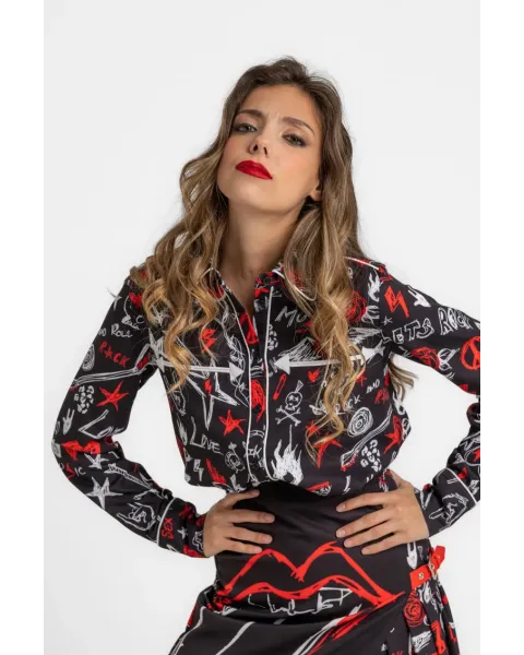 Camisa Lolina Cowboy Bolsos - ROCK AND ROLL | Camisa cowboy