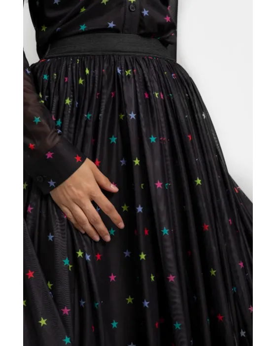 Falda Lolina STARS midi de tul con volumen