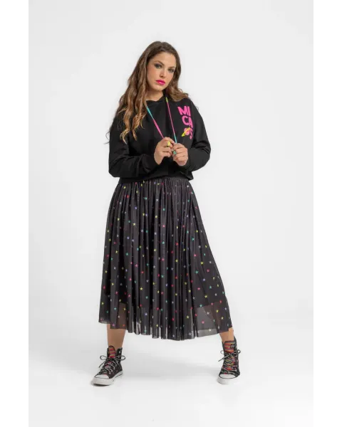 Saia Lolina STARS midi de tule com volume