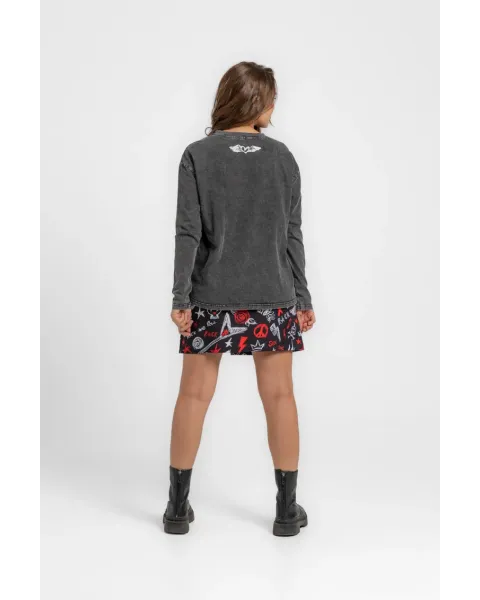 Camiseta Lolina Oversize ROCK AND ROLL