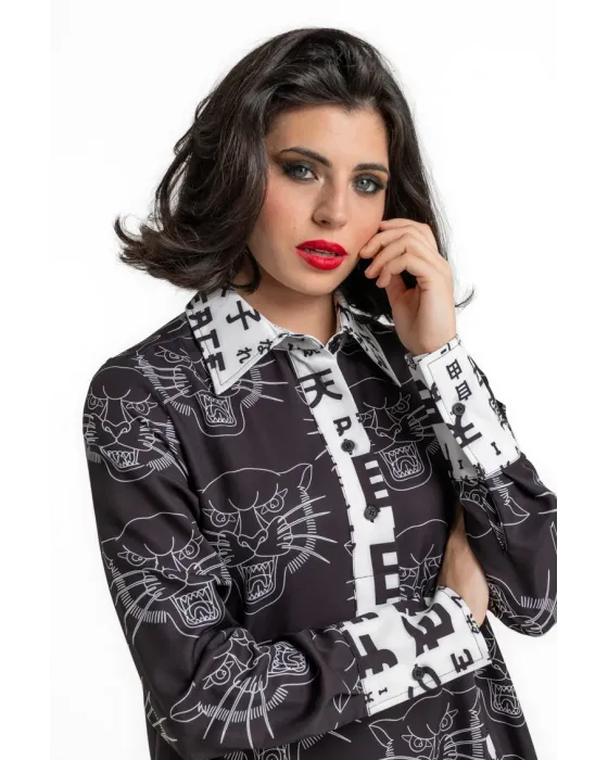 Vestido Lolina BE FREE gola camiseira corte A