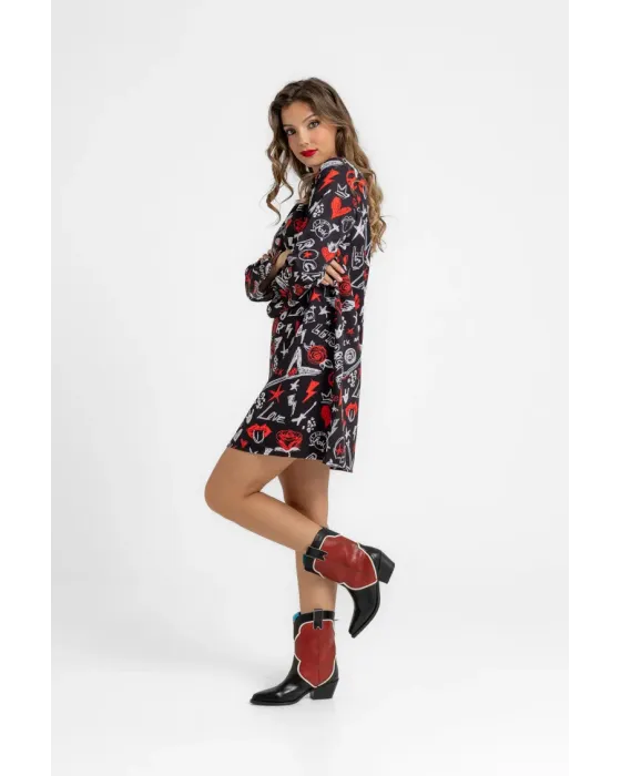 Vestido Lolina ROCK AND ROLL | Corte A 2