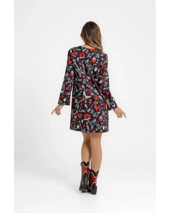 Vestido Lolina ROCK AND ROLL | Corte A