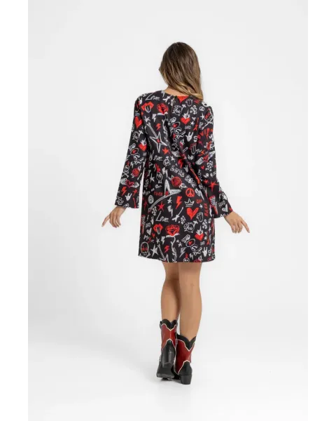 Vestido Lolina ROCK AND ROLL | Corte A