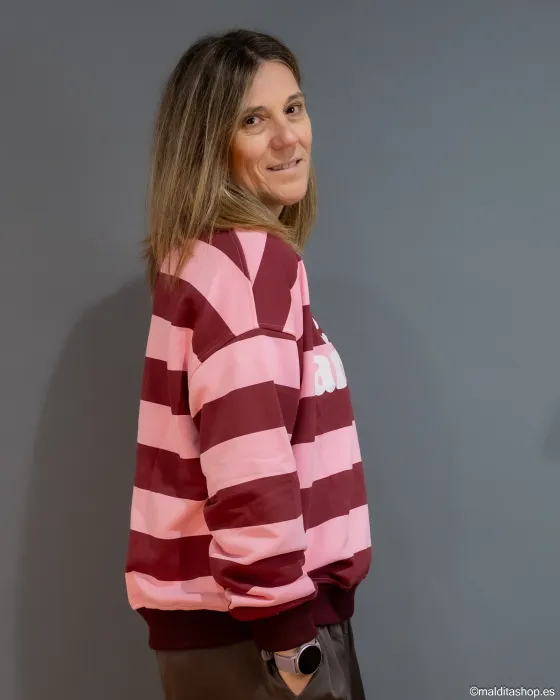 Sudadera Club Amour Rosa Granate | Esenciales 2