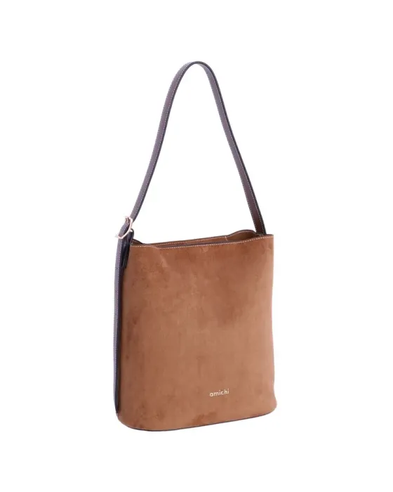 Bolso Hombro Amichi Camel 5712 | Bolso camel