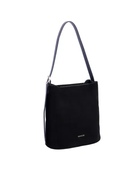Mala a Tiracolo Amichi Preto 5712 | mala preta