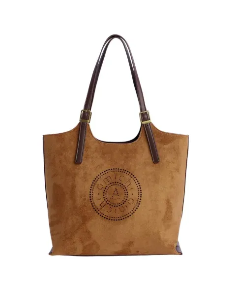 Bolsa de Ombro Amichi Camel 1119 | Bolsa de ombro