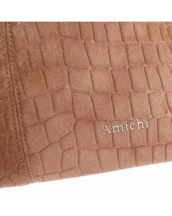 Bandolera Amichi Camel 5710 | Bolso camel
