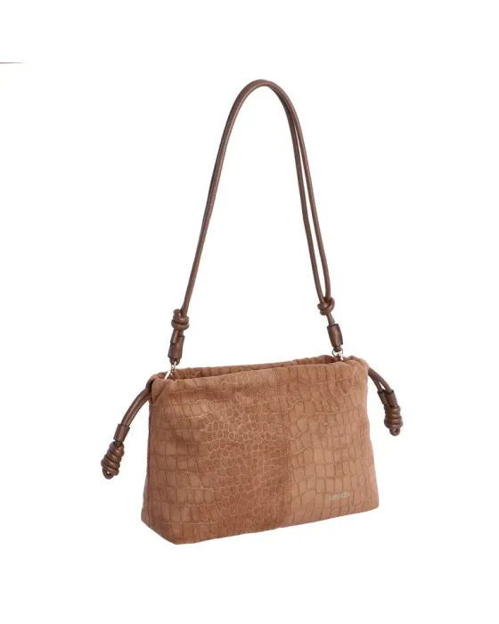 Bandolera Amichi Camel 5710 | Bolso camel