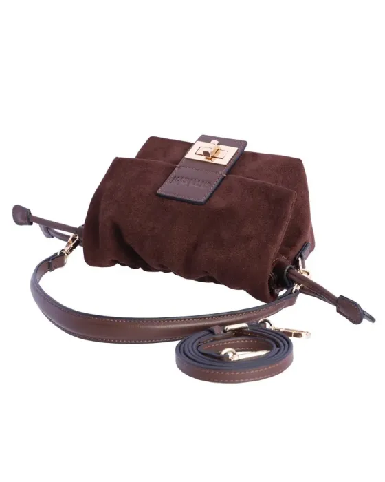 Bandolera Amichi Café 5705 | Bolso ante