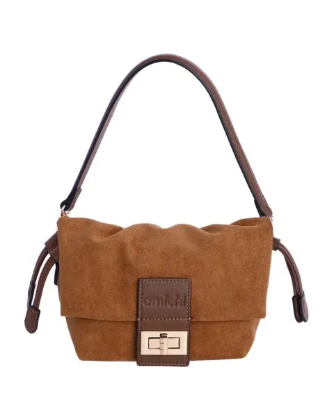 Bandolera Amichi Camel 5705 | Bolso ante