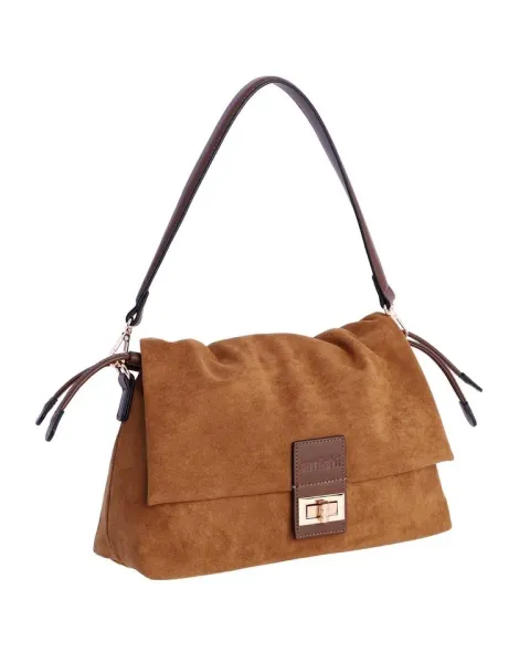 Bolso Hombro Amichi Camel 5703 | Bolso ante