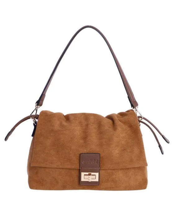 Bolso Hombro Amichi Camel 5703 | Bolso ante