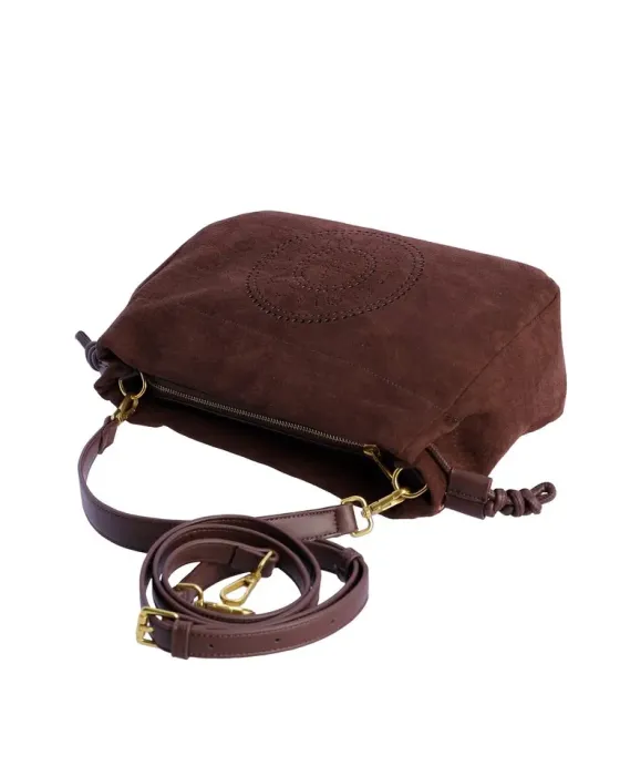 Bandolera Amichi Marrón 1120 | bolso ante