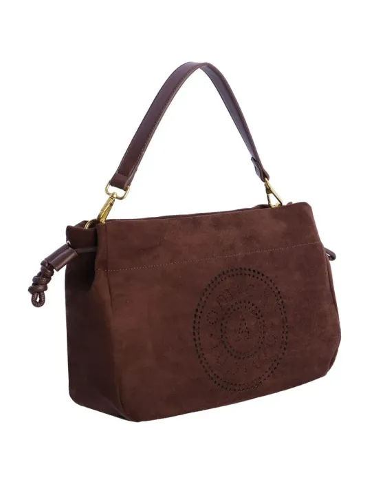 Bandolera Amichi Marrón 1120 | bolso ante