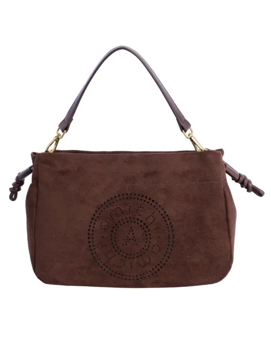 Bandolera Amichi Marrón 1120 | bolso ante