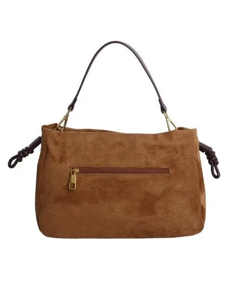 Bandolera Amichi Camel 1120 | Bolso de ante