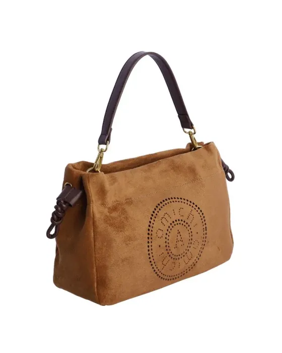 Bandolera Amichi Camel 1120 | Bolso de ante